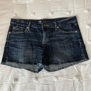Mossimo Supply Co Blue Jean Shorts with Frayed Hem